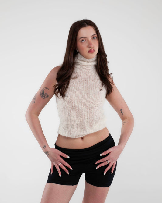 SHEER PLAIN TURTLENECK