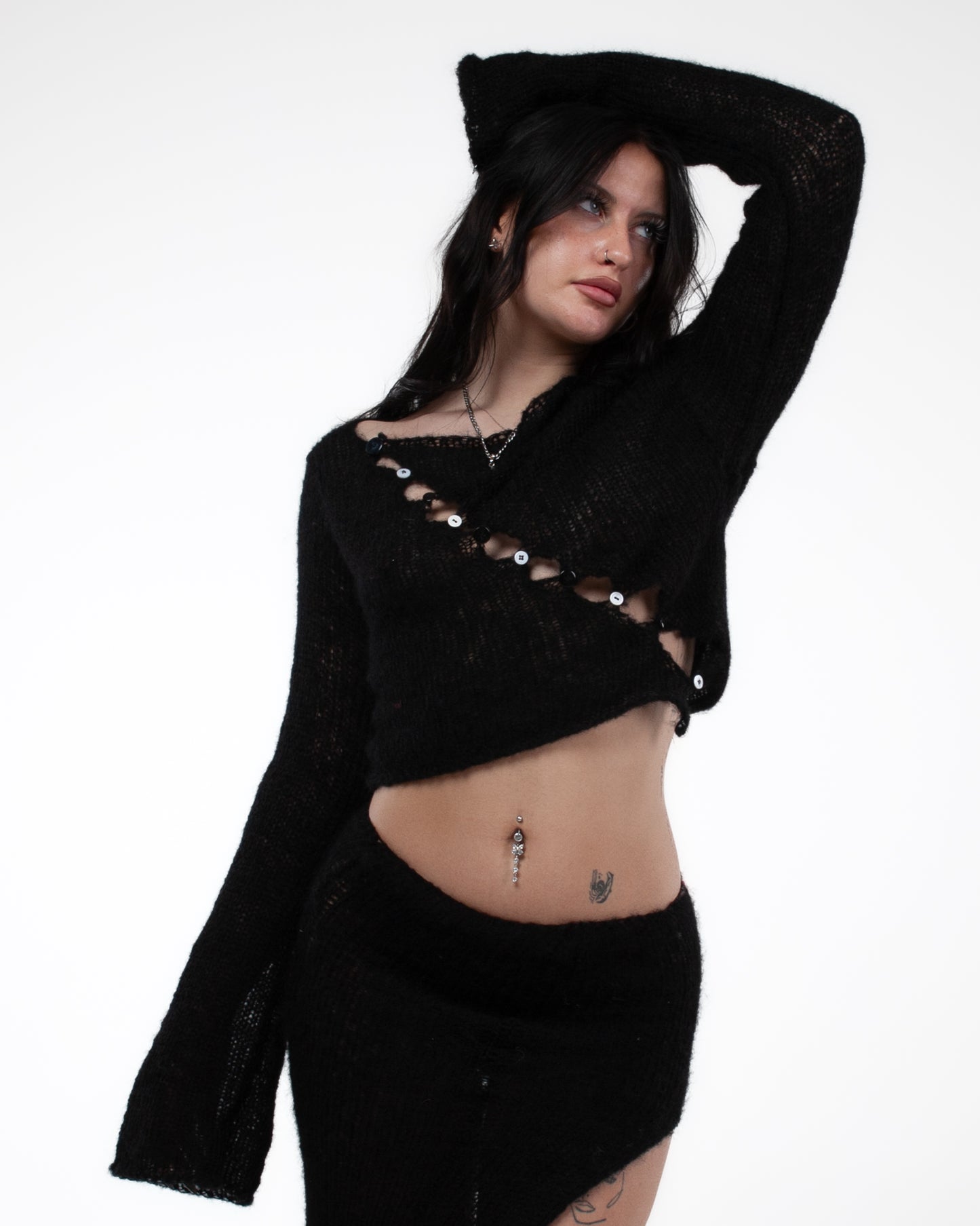 OBLIQUE NOIR SWEATER