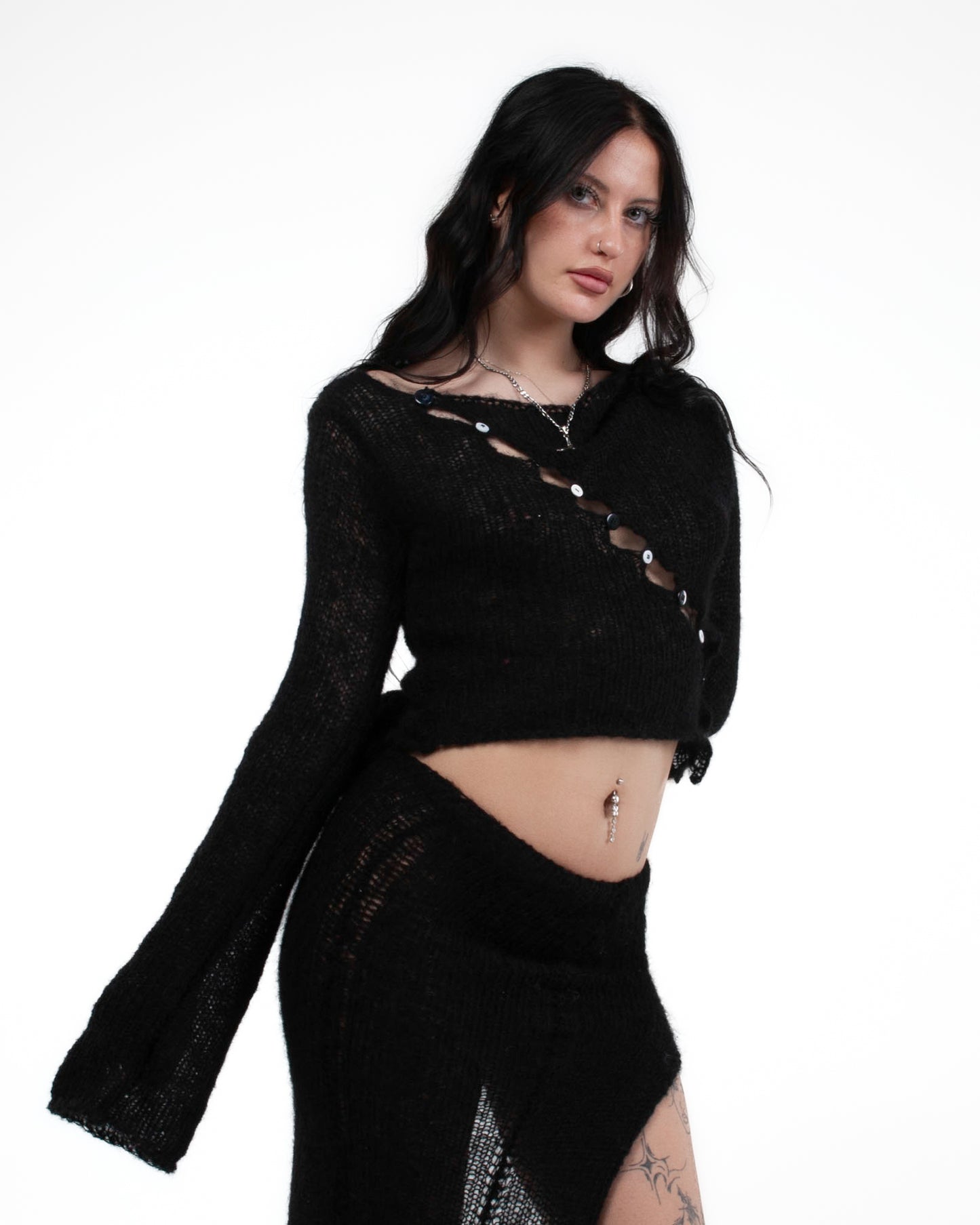 OBLIQUE NOIR SWEATER
