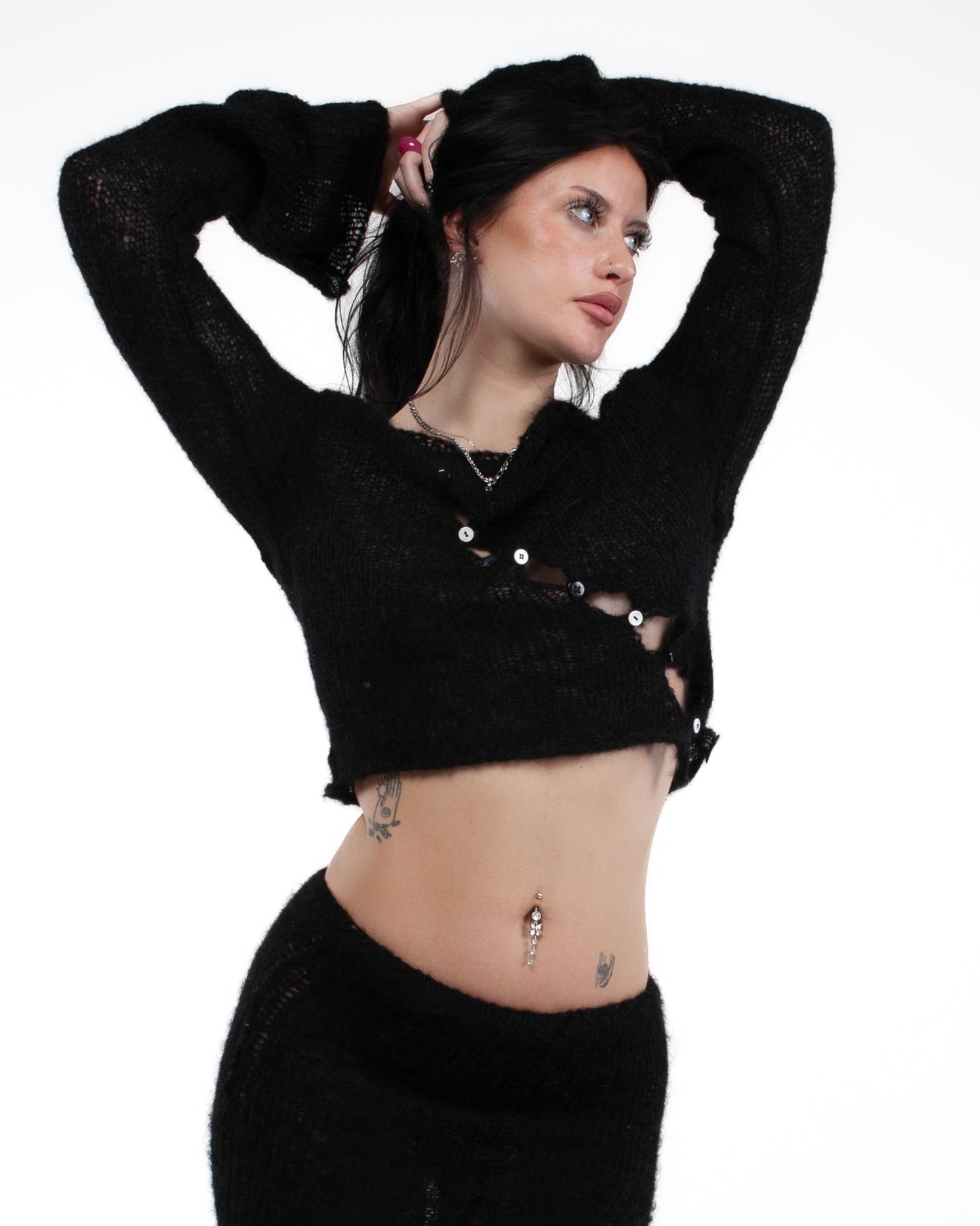 OBLIQUE NOIR SWEATER
