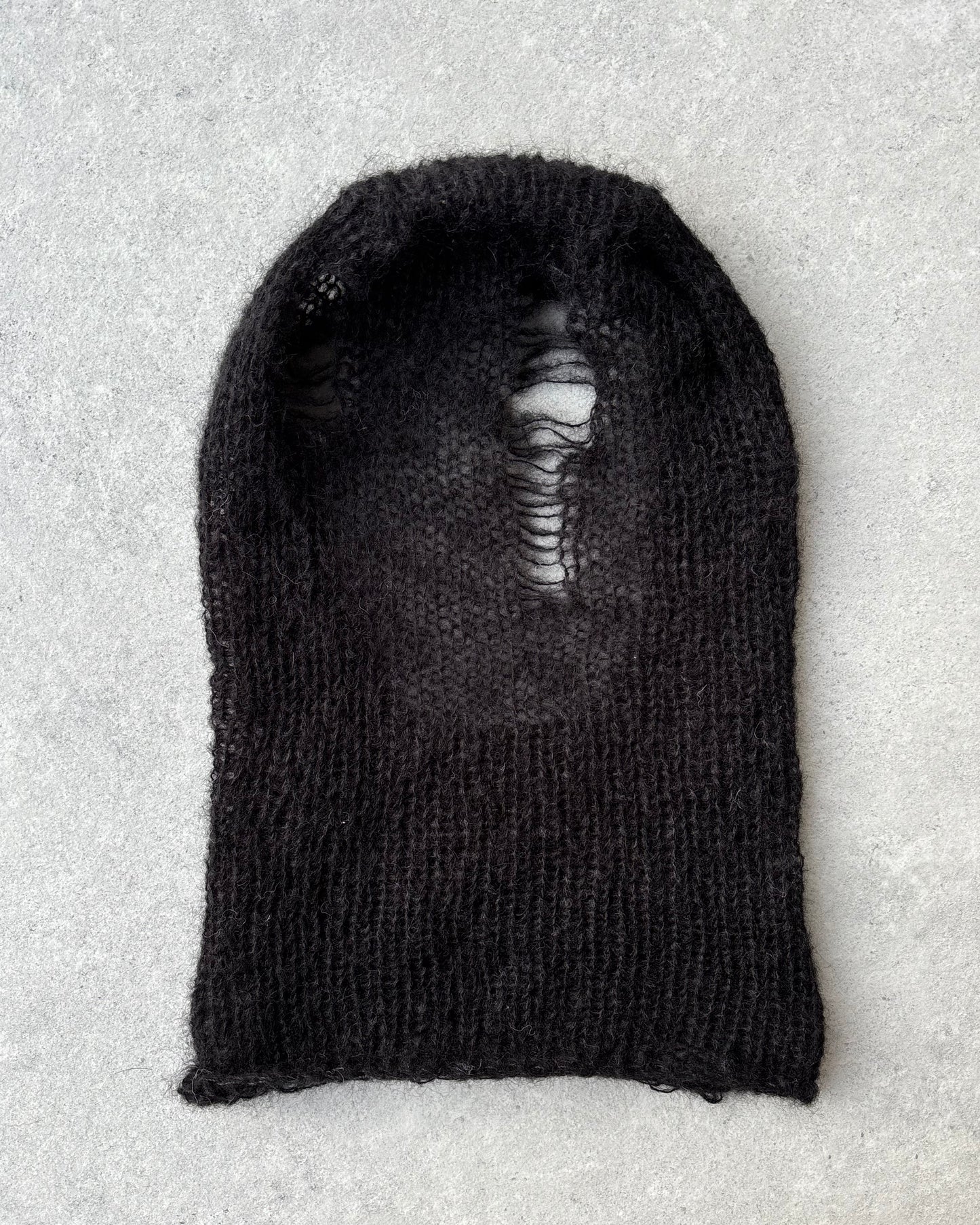 BLACK DISTRESSED BALACLAVA